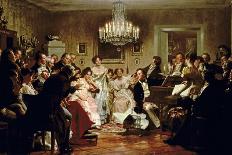 A Schubert Evening in a Vienna Salon-Julius Schmid-Giclee Print