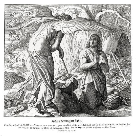 Gideon is called as a judge, Judges' Giclee Print Julius Schnorr