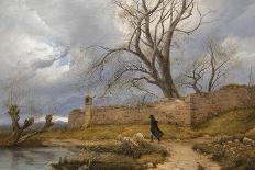 Wanderer in a Storm-Julius Von Leypold-Stretched Canvas