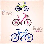 Family Bikes-Julka-Stretched Canvas