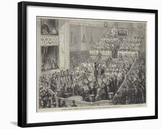 Jullien's Concert Orchestra and Four Military Bands, at Covent Garden Theatre-null-Framed Giclee Print