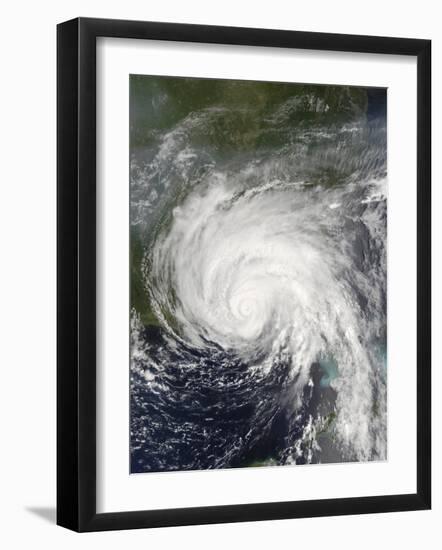 July 10, 2005 at 16:15 UTC, Hurricane Dennis off United States Gulf Coast-Stocktrek Images-Framed Photographic Print