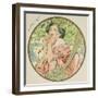 July, 1899 (Detail)-Alphonse Mucha-Framed Giclee Print