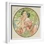 July, 1899 (Detail)-Alphonse Mucha-Framed Giclee Print