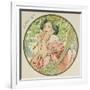 July, 1899 (Detail)-Alphonse Mucha-Framed Giclee Print