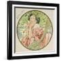 July, 1899 (Detail)-Alphonse Mucha-Framed Giclee Print