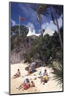 July 1973: Beach Goers in Bermuda-Alfred Eisenstaedt-Mounted Photographic Print