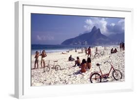 July 1973: Ipanema Beach, Rio De Janeiro-Alfred Eisenstaedt-Framed Photographic Print