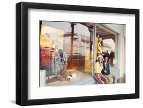 July 1973: Shopping Bermuda-Alfred Eisenstaedt-Framed Photographic Print