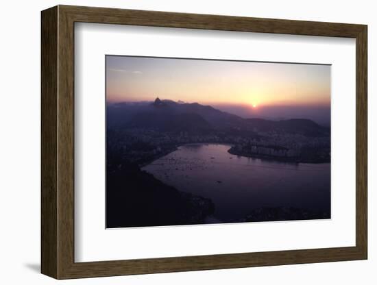July 1973: Sunset Panoramic View of Rio De Janeiro, Brazil-Alfred Eisenstaedt-Framed Photographic Print