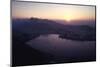 July 1973: Sunset Panoramic View of Rio De Janeiro, Brazil-Alfred Eisenstaedt-Mounted Photographic Print