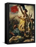 July 28th 1830, Liberty Guiding the People, Detail-Eugene Delacroix-Framed Stretched Canvas