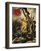 July 28th 1830, Liberty Guiding the People, Detail-Eugene Delacroix-Framed Giclee Print