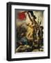 July 28th 1830, Liberty Guiding the People, Detail-Eugene Delacroix-Framed Giclee Print