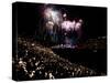 July 4, 1959: Fireworks Display at the Los Angeles Coliseum, California-Ralph Crane-Stretched Canvas