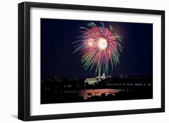 July 4th fireworks, Washington, D.C.-Carol Highsmith-Framed Art Print