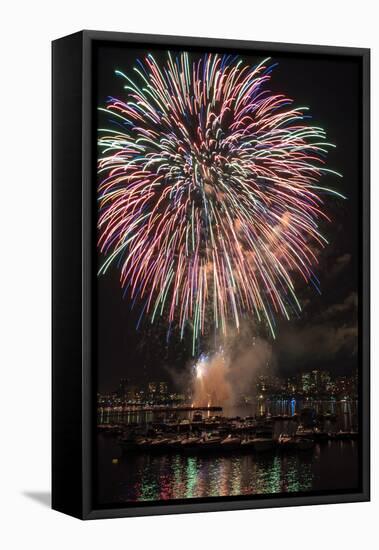 July 4Th Fireworks-Ivana Tacikova-Framed Stretched Canvas