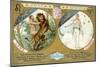 July and August: Leo and Virgo-null-Mounted Giclee Print