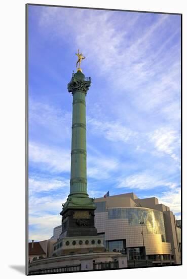 July Column and the Bastille Opera, Paris, France, Europe.-Neil-Mounted Photographic Print