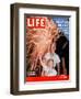 July Fourth Fireworks, July 4, 1955-Allan Grant-Framed Photographic Print