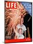 July Fourth Fireworks, July 4, 1955-Allan Grant-Mounted Photographic Print