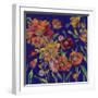 July Garden Trio III Indigo-Silvia Vassileva-Framed Art Print