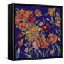 July Garden Trio III Indigo-Silvia Vassileva-Framed Stretched Canvas