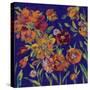 July Garden Trio III Indigo-Silvia Vassileva-Stretched Canvas