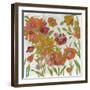 July Garden Trio III on White-Silvia Vassileva-Framed Art Print