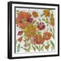 July Garden Trio III on White-Silvia Vassileva-Framed Art Print