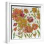 July Garden Trio III on White-Silvia Vassileva-Framed Art Print