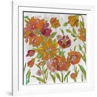 July Garden Trio III on White-Silvia Vassileva-Framed Art Print