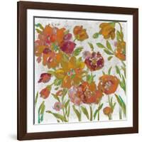 July Garden Trio III on White-Silvia Vassileva-Framed Art Print