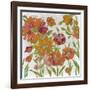 July Garden Trio III on White-Silvia Vassileva-Framed Art Print