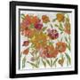 July Garden Trio III on White-Silvia Vassileva-Framed Art Print