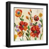 July in the Garden II Cream Crop-Silvia Vassileva-Framed Art Print