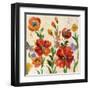 July in the Garden II Cream Crop-Silvia Vassileva-Framed Art Print