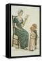 July, Kate Greenaway's Almanac For 1895-Kate Greenaway-Framed Stretched Canvas