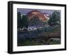 July night in the garden-Harald Oscar Sohlberg-Framed Giclee Print