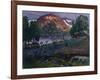 July night in the garden-Harald Oscar Sohlberg-Framed Giclee Print