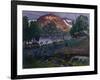 July night in the garden-Harald Oscar Sohlberg-Framed Giclee Print