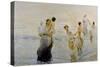 July (On Beach), 1893-1894-Ettore Tito-Stretched Canvas