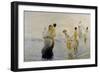 July (On Beach), 1893-1894-Ettore Tito-Framed Giclee Print