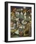 July or Leo with Courtiers Outside Manor House and Peasants with Scythes and Rakes-Venceslao-Framed Giclee Print