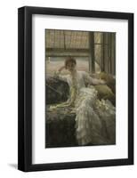 July: Specimen of a Portrait, c.1878-James Tissot-Framed Art Print