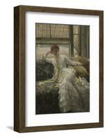 July: Specimen of a Portrait, c.1878-James Tissot-Framed Art Print