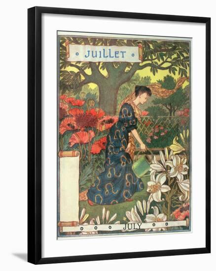 July-Eugene Grasset-Framed Giclee Print