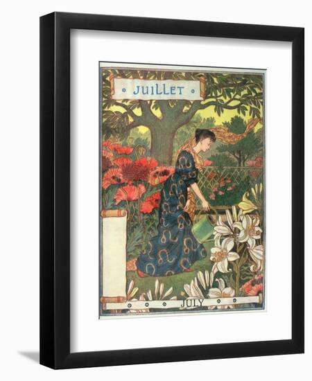 July-Eugene Grasset-Framed Giclee Print