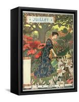 July-Eugene Grasset-Framed Stretched Canvas