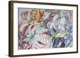 Jumbled Flowers, 1991-Carolyn Hubbard-Ford-Framed Giclee Print